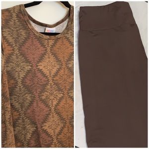 LuLaRoe Carly and TC Leggings